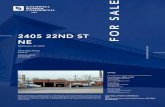 2405 22nd St NE Sale Brochure...towing facility. The property is zoned PDR-1 (Washington, DC) For more information please contact: Faraz Cheema, Sacha Moise, or Ricardo Guice SALE