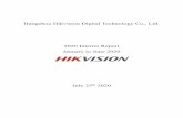 Hikvision 2020 Half Year Report · 2020. 7. 29. · Hikvision 2020 Half Year Report 2 Please read the annual report and pay particular attention to the following risk factors: 1)
