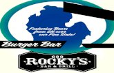 Rockys Bar and Grillrockysbargr.com/wp-content/uploads/2018/06/Rockys-Menu...ROCKYS BAR & GRILL OPENERS Openers are housemade with Michigan ingredients. Rocky's uses Michigan craft