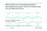 Mikrosiebe mit foulingabweisenden Nanobeschichtungen und UV … · 2020. 8. 30. · Folie 1 © Fraunhofer UMSICHT Mikrosiebe mit foulingabweisenden Nanobeschichtungen und UV-Entkeimung