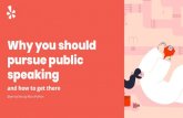 pursue public speaking Why you should - EuroPython...Why you should pursue public speaking About me @yennycheung Hong Kong Engineering Manager #EuroPython Why fear get better start