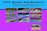 Recover Your Resources - Reduce, Reuse, and Recycle ...waste-to-energy facility in Nashville, TN, resulted in 98.5% reuse and recycling of its equipment and C&D materials. Over 100