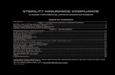 STERILITY ASSURANCE COMPLIANCE Sterility... · 2020. 8. 30. · bioburden is occurring during the extraction process (possibly caused by leachables from the product materials) Bioburden