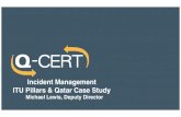 Incident Management ITU Pillars & Qatar Case Study...• Incident Coordination & Reporting • Incident Analysis & Forensics • Outreach, Awareness, & Training • Critical Infrastructure