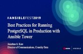 Best Practices for Running PostgreSQL in Production with … ATL Slide Decks... · 2019. 10. 10. · Best Practices for Running PostgreSQL in Production with AnsibleTower ... What's