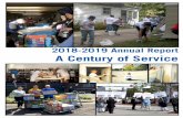 2018-2019 Annual Report A Century of Service...We look forward to LIVING UNITED for the next 100 years! Sincerely, Scott Keith 2019-2020 Chair, Board of Directors Teresa Kmetz President