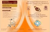 UGC sponsored National Conference on Recent Trends in ... · UGC sponsored National Conference on Recent Trends in Chemistry 24 February 2016 th Organized by Department of Chemistry