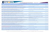 Plaquette de formations CT2M 2020 v6 · 2020. 2. 17. · FORMATIONS 2020 Toutes ces formations peuvent être adaptées à vos besoins et réalisées dans votre entreprise. METROLOGIE