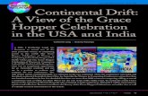 Continental drift: a view of the Grace Hopper celebration ...Continental Drift: A View of the Grace Hopper Celebration in the USA and India comprehensive article BROADENING PARTICIPATION