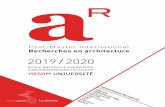 Post-Master international Recherches en architecture dpea...5 5 Programme 2019/2020 Planning 2ème semestre 9H30 - 12H30 14H - 17H 17H - 18H30 LIEU 28. 02. 2020 IMMERSION 12 JAURÈS
