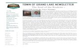 TOWN OF GRAND LAKE NEWSLETTER...TOWN OF GRAND LAKE NEWSLETTER Page 4 Grand County Natural Resources Herbicide Giveaway: begins Friday June through September (except for Labor Day weekend)