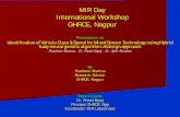 MIR Day International Workshop GHRCE, Nagpur · MIR Day MIR Day International Workshop International Workshop GHRCE, Nagpur Presentation on Identification of Vehicle Class & Speed