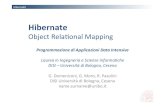 Hibernate - unibo.itdia.apice.unibo.it/download/slides/04-hibernate-lezione... · PDF file 2017. 10. 17. · Hibernate Hibernate • Hibernate ORM è un framework Java open source
