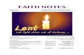 FAITH NOTES - Clover Sitesstorage.cloversites.com/faithlutheranchurch5/documents/... · 2015. 2. 26. · Mark Your Calendars… Mar. 29 – Apr. 2 Flower City Work Camp Apr. 12 Sunday