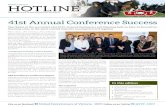 41st Annual Conference Success · 2017. 6. 9. · UDV members that attended Conference and provided such informed debate on the 18 UDV ... September 27th 2016 was another significant