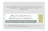 AUTOMATIC ENROLLMENT files/Forms/DCF Automatic Enrollment... · 2017. 5. 24. · Initially, Automatic Enrollment will commence on January 1, 2014 for all current employees. Thereafter,
