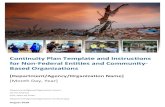 Continuity Plan Template and Instructions for Non-Federal ......2018/08/31  · CONTINUITY PLAN TEMPLATE FOR NON-FEDERAL ENTITIES AUGUST 2018 FEMA NATIONAL CONTINUITY PROGRAMS iii