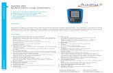 Additel 220 Multifunction Loop Calibrator Pressure / Process ......Multifunction Loop Calibrator Additel 220 Measure and source loop current, mV, and V Measure and source simultaneously