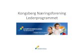 Kongsberg Næringsforening Lederprogrammetknf.kongsberg.no/wp-content/uploads/sites/5/2012/10/... · 2013. 5. 2. · – Salg forrige dag/sammenlignet med i fjor/budsjett, dagens