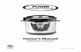 Owner’s Manual · 2020. 3. 4. · 2 6-10-Quart Power Pressure Cooker XL™ | Models: PPC771-PPC773 The Power AirFryer Oven TM is the first all-in-one unit that airfrys, roasts,