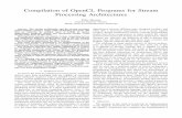 Compilation of OpenCL Programs for Stream Processing ... · Heterogeneous systems can contain various computing devices that implement different architectures, and it can an arduous