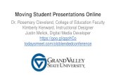 Moving Student Presentations Online · Showcase student presentations that utilize these solutions and technologies. 4. Reflect on the products that the students made and open up