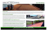 R Ipe Decking · 2020. 8. 31. · Visit us at • Tel. 1.888.932.9663 Ipe Decking ... need to make their own decisions and helpful tips about how ... We Set the Standard Iron Woods®