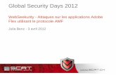 Global Security Days 2012 · 2018. 4. 3. · Applications Internet riches – Web 2.0: • Applications plus interactives: affichage et usage de ‘‘contenus riches’’ • Exemples