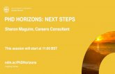 PHD HORIZONS: NEXT STEPS · 2020. 6. 26. · Inspiring futures Employ.ed for PhD • 4-12 month internships for up to 9 hours a week, starting all year round at the University •