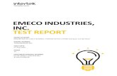 EMECO INDUSTRIES, INC. TEST REPORT · EMECO INDUSTRIES, INC. TEST REPORT SCOPE OF WORK ANSI/BIFMA X5.1-2017 GENERAL PURPOSE OFFICE CHAIRS testing on 111 Bar Stool REPORT NUMBER 104020879GRR-001