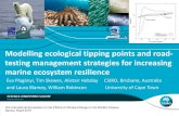Modelling ecological tipping points and road- testing ... · Macaroni . SEALS Antarctic fur seal FISH Myctophids and Perciforms WHALES Blue Fin Minke Humpback FISHERY . ... Eva Plaganyi