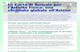 La Carta di Toronto per l’Attività Fisica: una chiamata ...lazio.coni.it/images/marche/GAPATorontoCharter-Italian_HIGH.pdf · l’Attività Fisica: una chiamata globale all’Azione