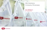 BBI Solutions Company Showcase · BBI Detection Healthcare Diagnostic Reagents Key Raw Materials (e.g. Enzymes, Proteins, Antibodies) Labels (e.g. Gold) Contract development & manufacturing