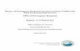 Review of Emergency Response Services Contract LE680 ... of...Review of Emergency Response Services Contract LE680 with SWS Environmental Services Office of Emergency Response Report: