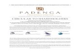 CIRCULAR TO SHAREHOLDERS - Padenga Holdings Limited...2017/05/04  · Notice of an Extraordinary General Meeting of the members of Padenga Holdings Limited, to be held at Royal Harare