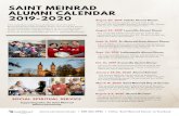 Saint Meinrad Alumni Calendar 19-20 · August 2-5, 2020 Alumni Reunion The Alumni Reunion is open to alumni to listen to engaging speakers, connect with classmates, and enjoy the