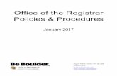 Office of the Registrar Policies & Procedures...Certificates 3–5 business days to post certificates completed in a prior term. Certificates completed in the current term are held