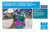 Safety and wellbeing of sanitation workers during COVID-19 ......4 Safety and wellbeing of sanitation workers during COVID-19 in South Asia There is a clear need for sanitation workers