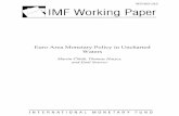 Euro Area Monetary Policy in Uncharted Waters · 2009. 9. 1. · Euro Area Macro-Financial Model: Government Bond Yields and Model .....27 Appendix I. Small ... fashion. Nonetheless,