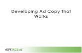 Developing Ad Copy That Works - aspe-roi.comAd Delivery •Ad Rotation –Optimize for clicks –Optimize for conversions •Conversion tracking –Rotate evenly (90 days) the optimize