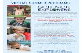 VIRTUAL SUMMER PROGRAMS · 2020. 5. 20. · VIRTUAL SUMMER PROGRAMS  TO REGISTER VISIT From now until June 22nd, take $30 off ANY summer program with promo code 'TOGETHER'.