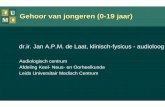 dr.ir. Jan A.P.M. de Laat, klinisch-fysicus - audioloog...Huisje met receiver tube en batterij = 1.4 gram Kleinste achter-het-oor hoortoestel L U M C HB 54 Waterproof Enige volledig