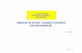 Indicative Sanctions Guidance final · 2020. 8. 5. · Scheme Regulations in force at the time and any other relevant guidance issued by the TDB, including this Guidance. The range