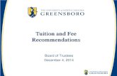 Tuition and Fee Recommendations - UNC Greensboro · 2014. 11. 25. · Board: “Average in-state published tuition and fees at public four -year institutions increased from $8,895