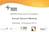 NEPAD Business Foundationfiles.ctctcdn.com/8360ff0d101/ada806a6-6e2c-4c77-8... · •The NBF is reaching an important ten year milestone of facilitating commercial, investment and