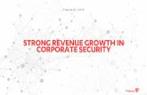 STRONG REVENUE GROWTH IN CORPORATE SECURITY...Earnings per share (EPS) EUR -0.01 (EUR 0.00) IFRS 16 had a positive impact of EUR 1.6 million to adjusted EBITDA Depreciation and amortization