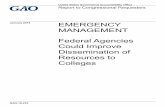 GAO-18-233, EMERGENCY MANAGEMENT: Federal ...FEMA Federal Emergency Management Agency ICS Incident Command System NCCPS National Center for Campus Public Safety NIMS National Incident