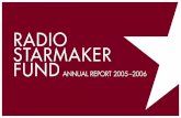 RADIO STARMAKER FUND ★–2006 · 2020. 7. 13. · artist profile: city and colour photo: cindy frey. annual report radio starmaker fundannual report 2005-2006 .06 ... 18 susie arioli