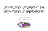 ECOLOGY & EVOLUTION · TOPIC 5 – ECOLOGY AND EVOLUTION 5.4 – EVOLUTION 1. DEFINE evolution. 2. OUTLINE the evidence for evolution provided by the fossil record, selective breeding