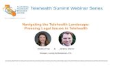 Navigating the Telehealth Landscape: Pressing …...Telehealth Summit Webinar Series Navigating the Telehealth Landscape: Pressing Legal Issues in Telehealth Andrea Frey & Jeremy Sherer